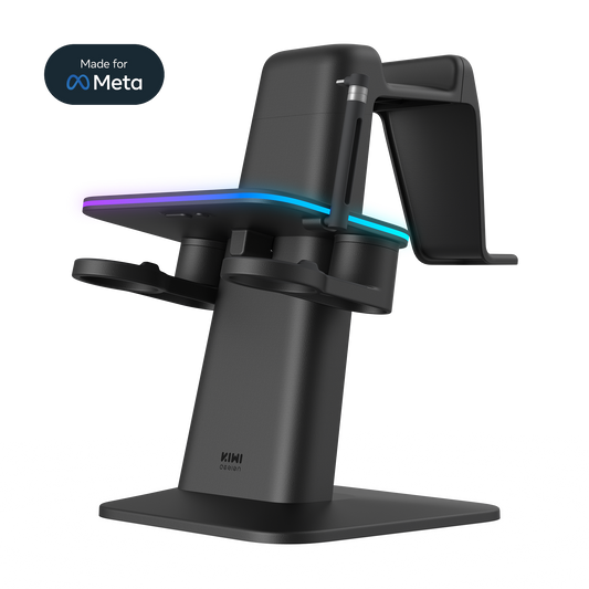 RGB Vertical Charging Stand for Meta Quest 3/Quest 2/Quest Pro